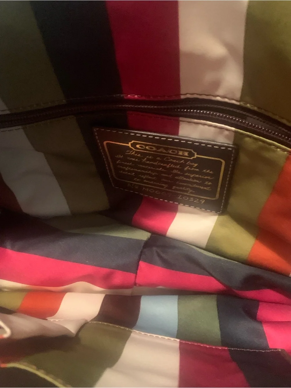 RARE Coach Legscy Ali Brown Leather Turnlock Shoulder Bag - Picture 5 of 9